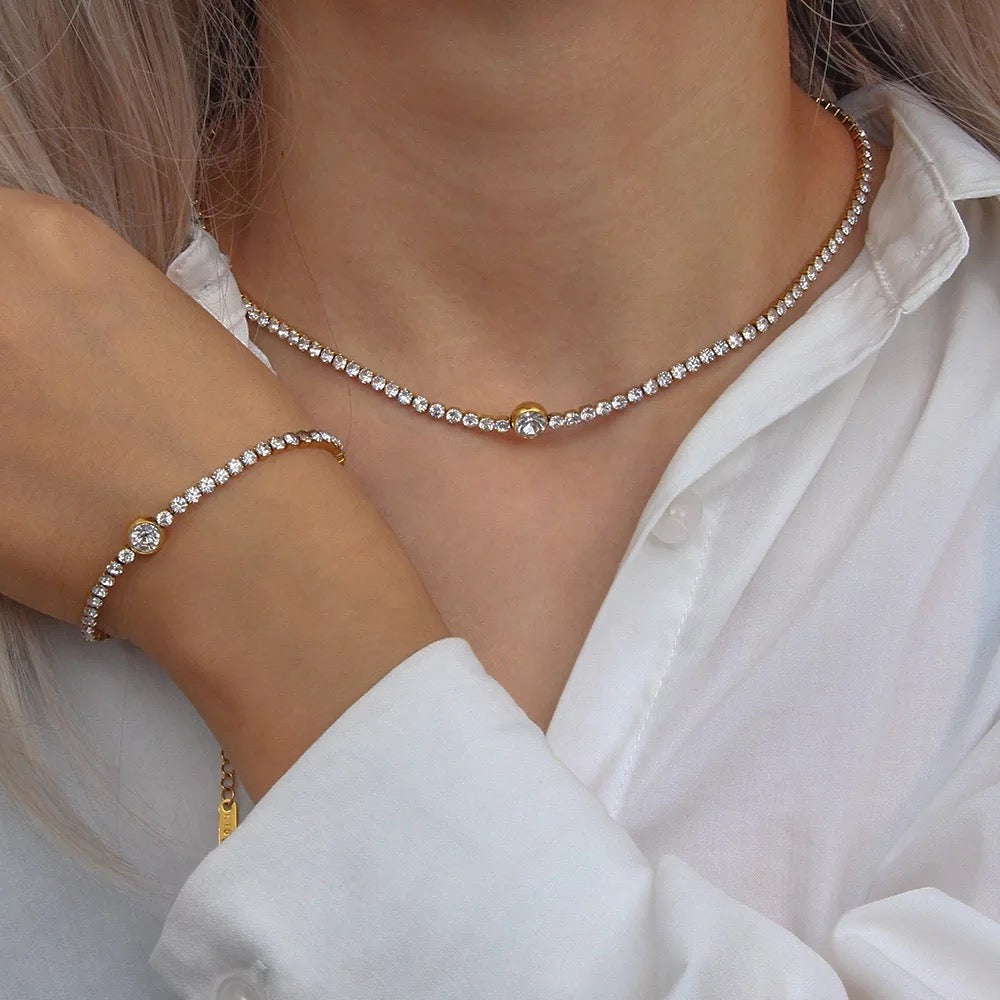 Bling circle bracelet