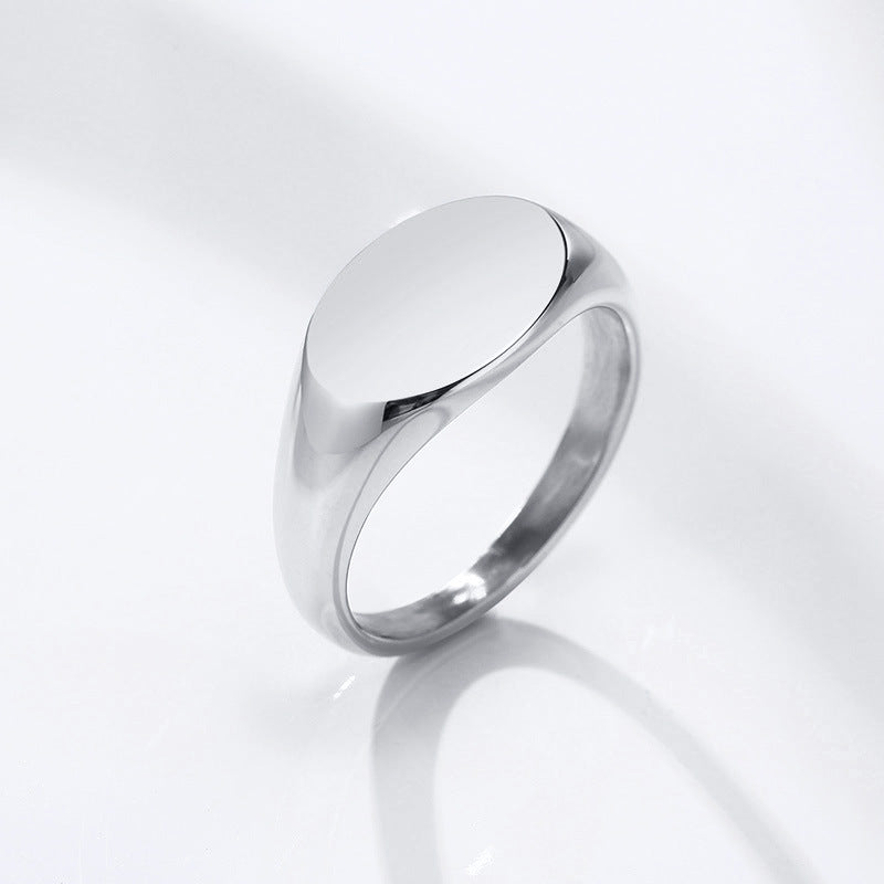 Oval singlet ring