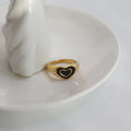 Double heart ring