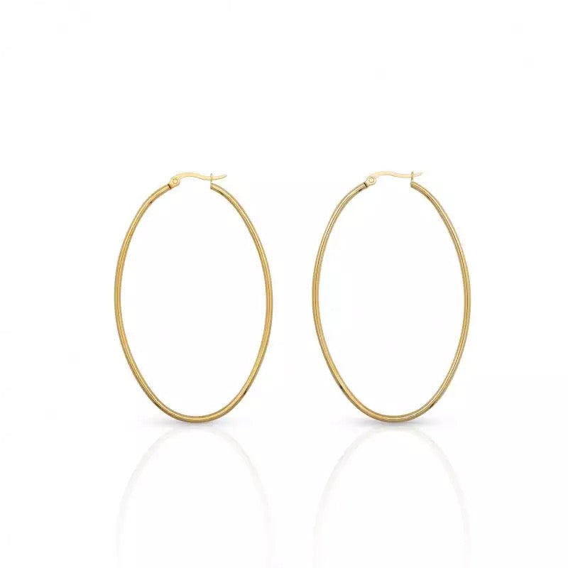 Basic oval hoops